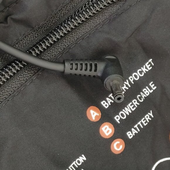 Venustas Heated Winter Jacket Men's XXL M2167 (NO BATTERY) Black Color - Picture 13 of 16